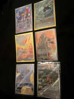 Pokemon Destined Rivals Lot 6 Cards Illustration Rare Lot - Image 1