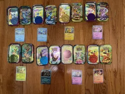 Pokemon Prismatic Evolutions Eeveelutions Costco Tins Promo cards Coins NO PACKS - Image 1
