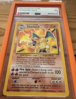 Charizard Holo PSA 7 004/102 Base Set Pokemon Card WOTC 1999 - Image 4