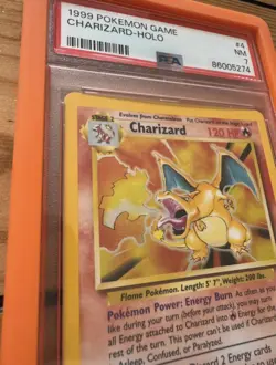 Charizard Holo PSA 7 004/102 Base Set Pokemon Card WOTC 1999 - Image 5