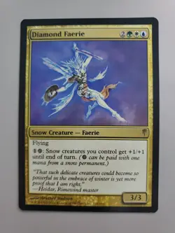 MTG Diamond Faerie Coldsnap Regular Rare - Image 1