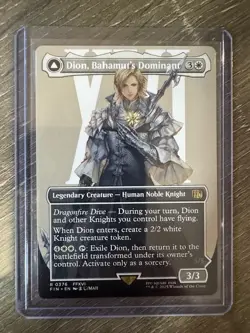 Magic The Gathering Final Fantasy Borderless Dion, Bahamut's Dominant #0376 - Image 1