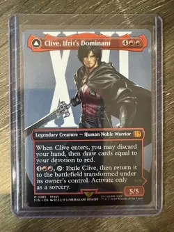 Magic The Gathering Final Fantasy Borderless Clive, Ifrit's Dominant #0385 - Image 1