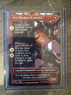 Magic The Gathering Final Fantasy Borderless Clive, Ifrit's Dominant #0385 - Image 2