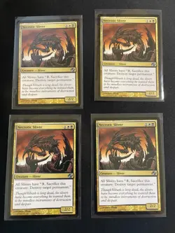 MtG X4 Necrotic Sliver Planar Chaos Magic the Gathering (Sliver) - Image 1