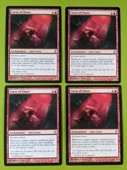 Curse of Chaos x4 Commander 2013 4x Playset Magic the Gathering MTG - Image 1