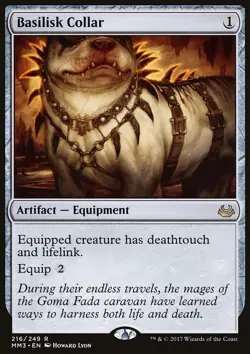 MTG Magic the Gathering Basilisk Collar (216/270) Modern Masters 2017 LP - Image 1