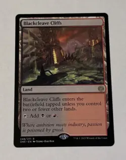MTG Blackcleave Cliffs - Phyrexia: All Will Be One LP - Image 1
