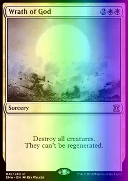 MTG Magic the Gathering Wrath of God (38/265) Eternal Masters LP FOIL - Image 1