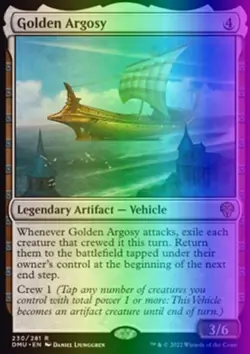 MTG Magic the Gathering Golden Argosy (230/462) Dominaria United NM FOIL - Image 1