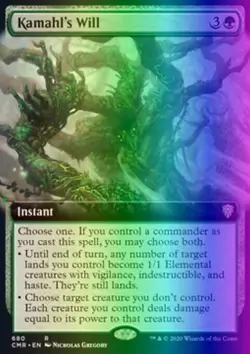 MTG Magic the Gathering Kamahl's Will (680/743) Commander Legends LP FOIL - Image 1