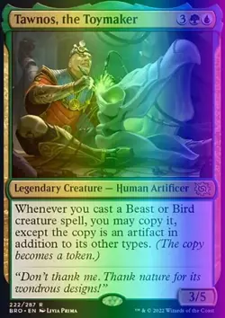 MTG Magic the Gathering Tawnos, the Toymaker (222/399) The Brothers' War LP FOIL - Image 1