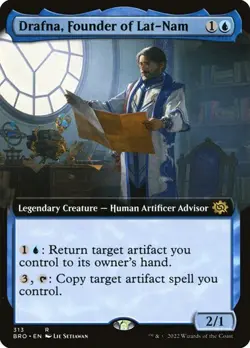 MTG - Drafna, Founder of Lat-Nam - Extended Art - The Brothers' War - Magic - Image 1