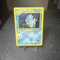 Pokemon TCG Giovanni's Gyarados Holo Swirl 5/132 Gym Challenge - Image 1