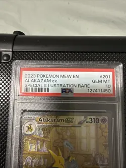 Pokemon TCG Alakazam EX 201/165 Scarlet & Violet 151 PSA 10 - Image 2