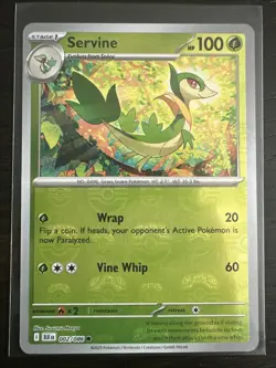 Pokemon TCG Servine Master Ball Reverse Holo 002/086 SV11B Black Bolt Nm - Image 1