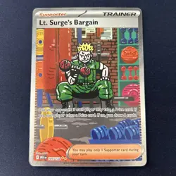 Lt. Surge's Bargain (Special Illustration Rare) 185/132 - Mega Evolution Pokemon - Image 1