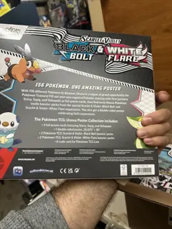 Pokemon TCG S&V Black Bolt & White Flare Unova Poster Collection Lot of 6 - Image 4