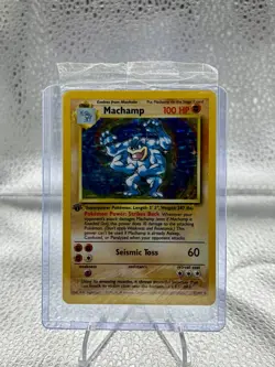 Pokemon Machamp 8/102 Base Set 1st Edition Factory Sealed - Image 1