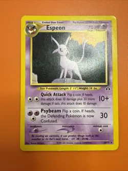 Pokemon TCG Espeon 20/75 Neo Discovery Regular LP-MP Free Shipping! - Image 2