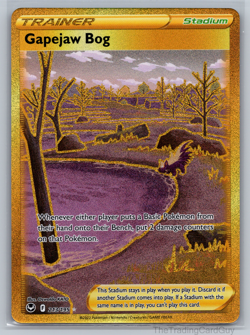 Gapejaw Bog 213/195 Pokemon TCG 2022 Silver Tempest Secret Rare Stadium NM - Image 1