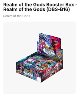 Dragon Ball Super Card Game REALM OF THE GODS Booster Box Case SEALED - Image 3