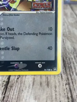 Nuzleaf 36/108 NM - EX Power Keepers Holofoil Stamped Holo Pokemon Card - Image 5