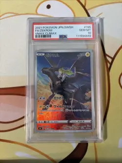 PSA 10 Zekrom CHR 195/184 s8b VMAX CLIMAX Character Rare Pokemon Japanese Card - Image 1