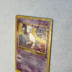 Mew 8 WOTC Black Star Promo Pokemon Card Worn 1999-2000 Movie Heavily Played - Image 3
