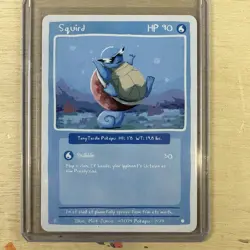 Pokepu S1, 1st Ed. - Squird (Squirtle) - Pokemon Fan Art & Derpy Parody Card - Image 1