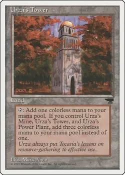 Urza's Tower (Forest) Chronicles Magic The Gathering MTG Card - Image 1