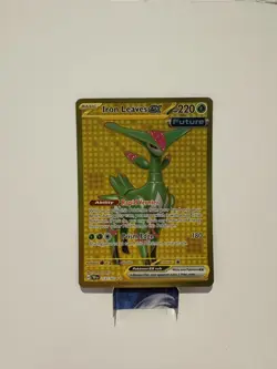 Pokemon TCG Iron Leaves EX Hyper Rare Card 213/162 Holo NM/MINT - Image 1