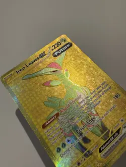 Pokemon TCG Iron Leaves EX Hyper Rare Card 213/162 Holo NM/MINT - Image 4