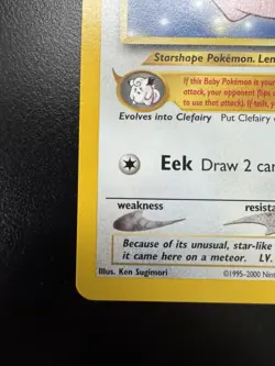 Cleffa 31 WotC Promo Pokemon TCG Card 2000 Lightly Played LP - Image 5