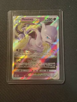 Pokemon Go Mewtwo VSTAR Holo Ultra Rare TCG Card 031/078 NM Condition - Image 1