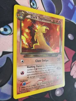Dark Typhlosion 10/105 Holo Rare Neo Destiny Pokemon TCG Unlimited LP Swirl - Image 2