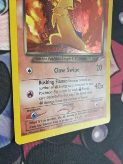 Dark Typhlosion 10/105 Holo Rare Neo Destiny Pokemon TCG Unlimited LP Swirl - Image 5