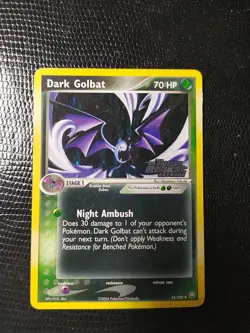 Dark Golbat 34/109 Reverse Holo - Pokemon Team Rocket Returns LP - Image 1