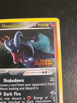 Dark Houndoom - 5/109 - Pokemon Ex Team Rocket Returns Reverse Holo LP - Image 4