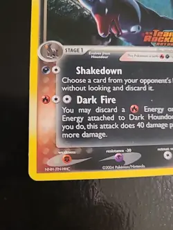 Dark Houndoom - 5/109 - Pokemon Ex Team Rocket Returns Reverse Holo LP - Image 5