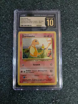 CGC 10 Pristine Charmander 001/034 Classic Collection English - Pokemon - Image 1