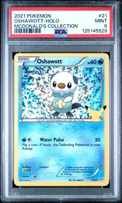 OSHAWOTT - Holo 21/25 Pokemon McDonald's Collection PSA 9 Mint *gb - Image 1