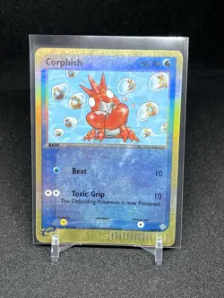 Pokemon TCG Corphish Reverse Holo EX Dragon Set 54/97 EReader LP See Pics - Image 1