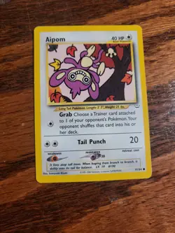 Pokemon TCG Aipom Neo Revelation 41/64 Regular Unlimited Common - Image 1