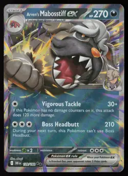 Arven's Mabosstiff ex 139/182 Pokemon TCG MP - LP - Image 1