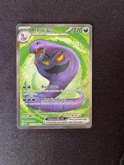 Arbok ex 185/165 Pokemon TCG Scarlet & Violet 151 Ultra Rare Full Art Pack Fresh - Image 1