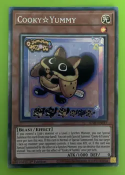 JUSH-EN017 Cooky☆Yummy Collector’s Rare 1st Ed YuGiOh - Image 1
