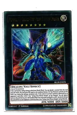 Number 62: Galaxy-Eyes Prime Photon Dragon - BLLR-EN070 Ultra Rare 1st Ed Yugioh - Image 1