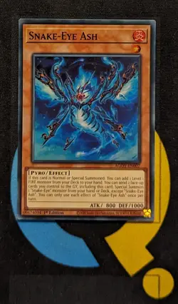 AGOV-EN007 Snake-Eye Ash Super Rare 1st Edition YuGiOh - Image 1