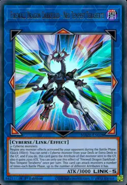Yugioh Firewall Dragon Darkfluid Neo Tempest Terahertz MAZE-EN028 Ultra Rare - Image 1